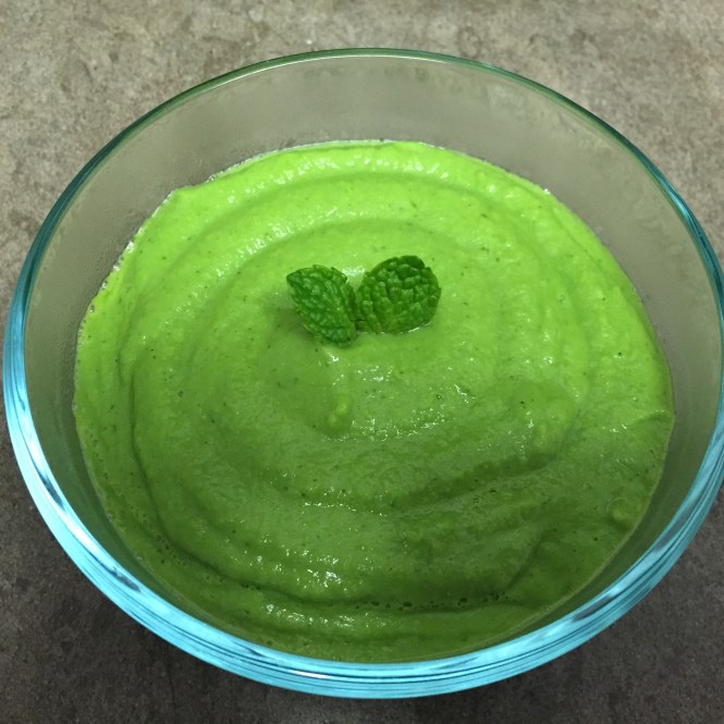 minted pea puree